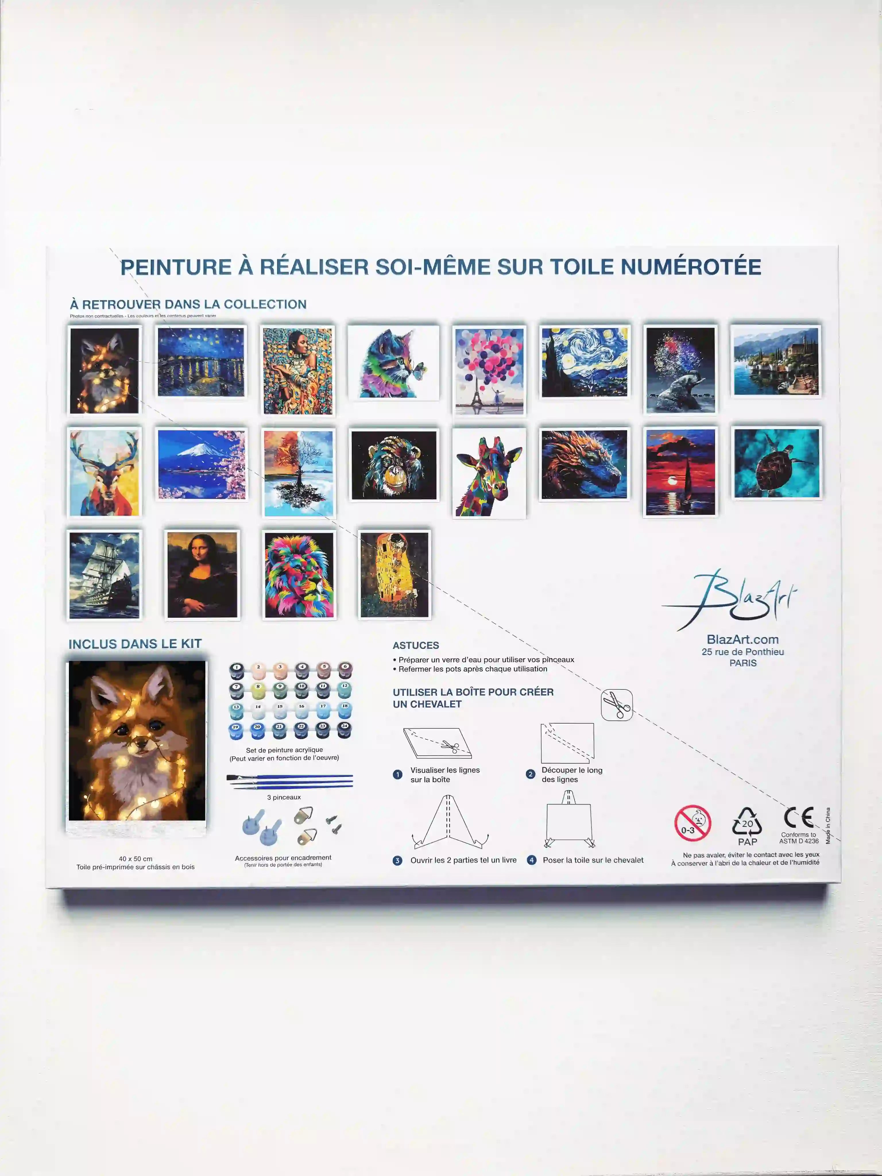 arriere packaging renard scintillant