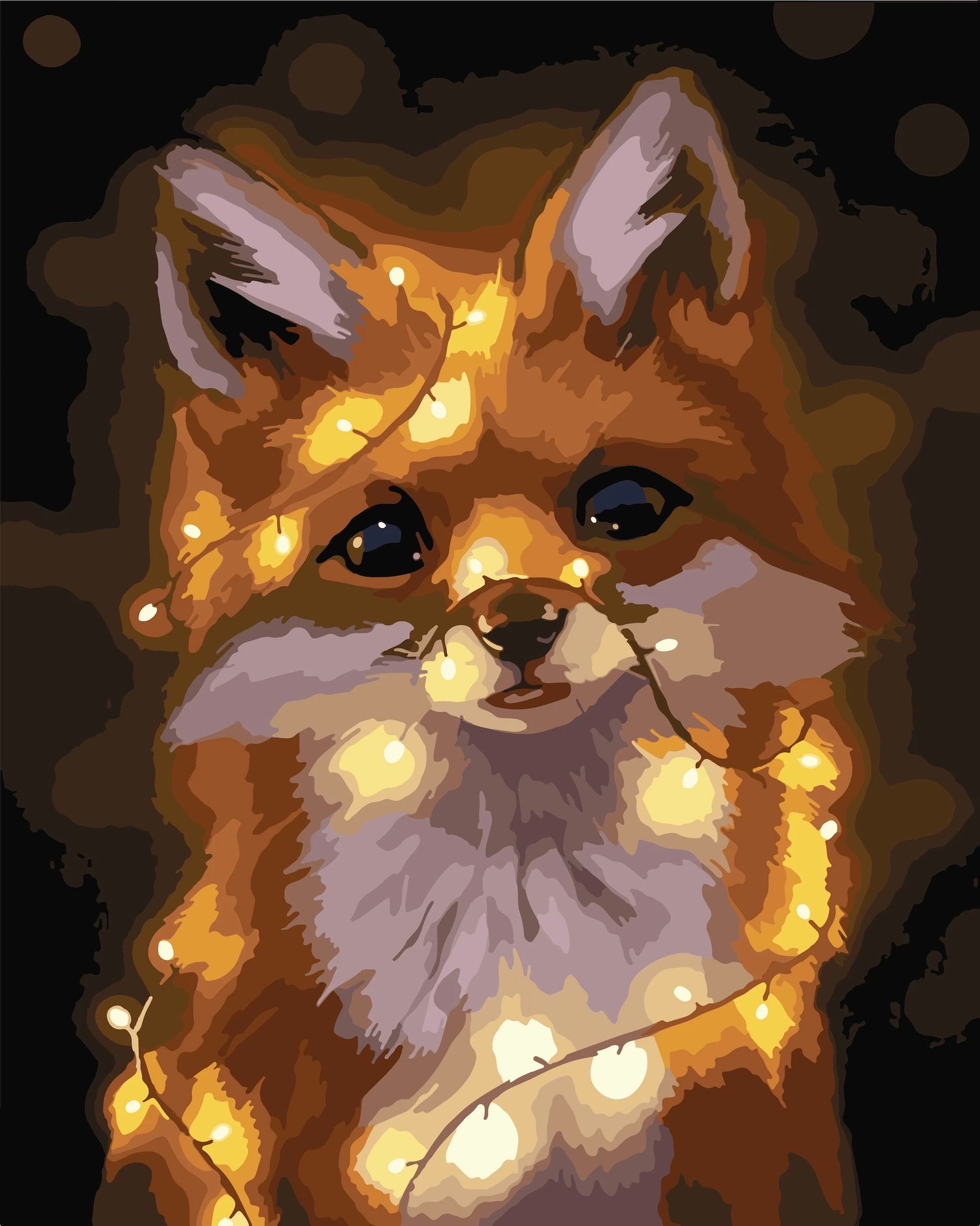 Peinture par numéro Renard scintillant