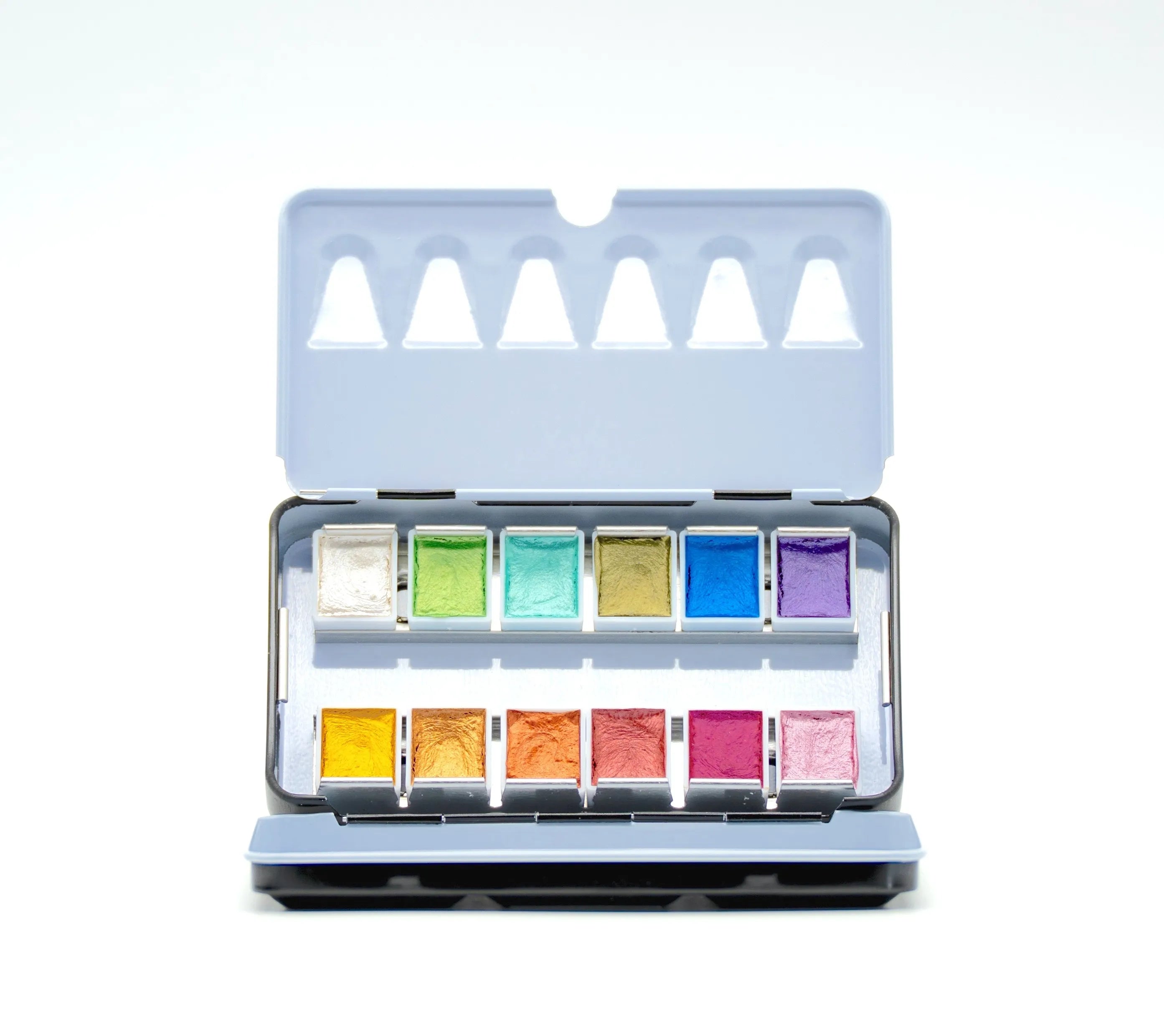 Aquarelle Coffret 12 couleurs nacrées et compartiments
