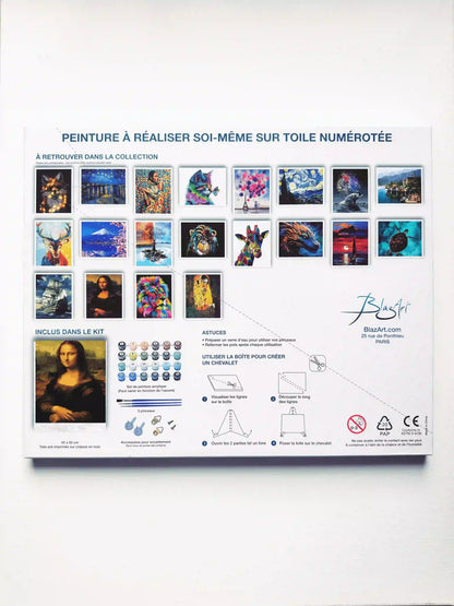 arriere packaging leonard de vinci la joconde