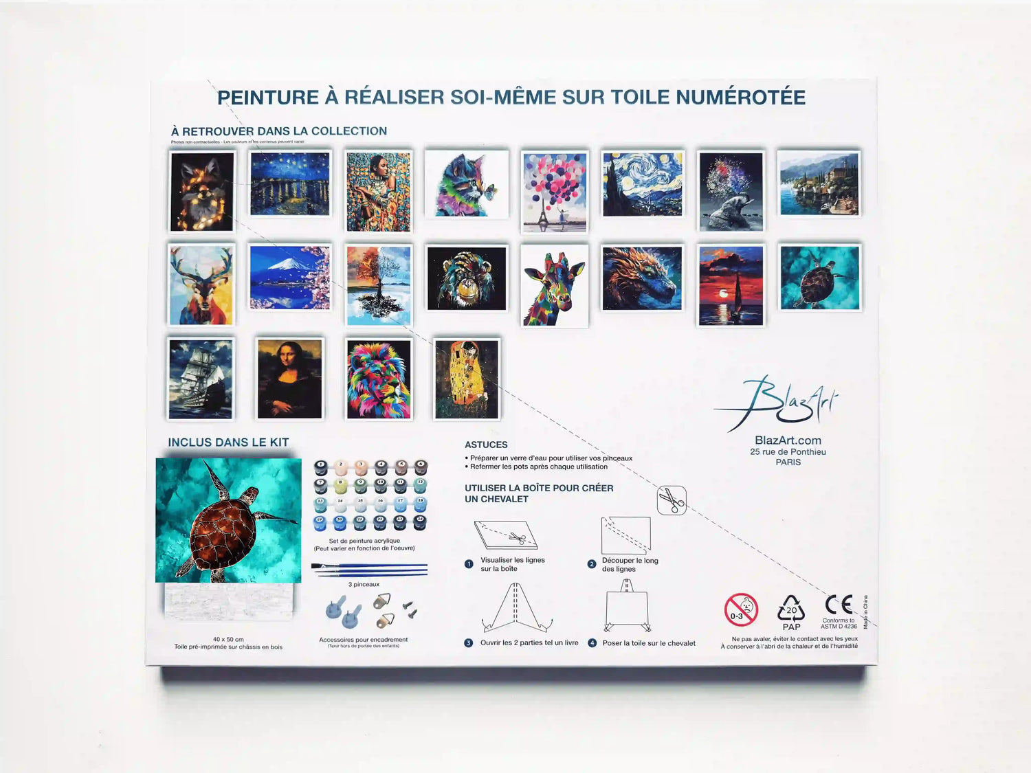 arriere packaging tortue de mer