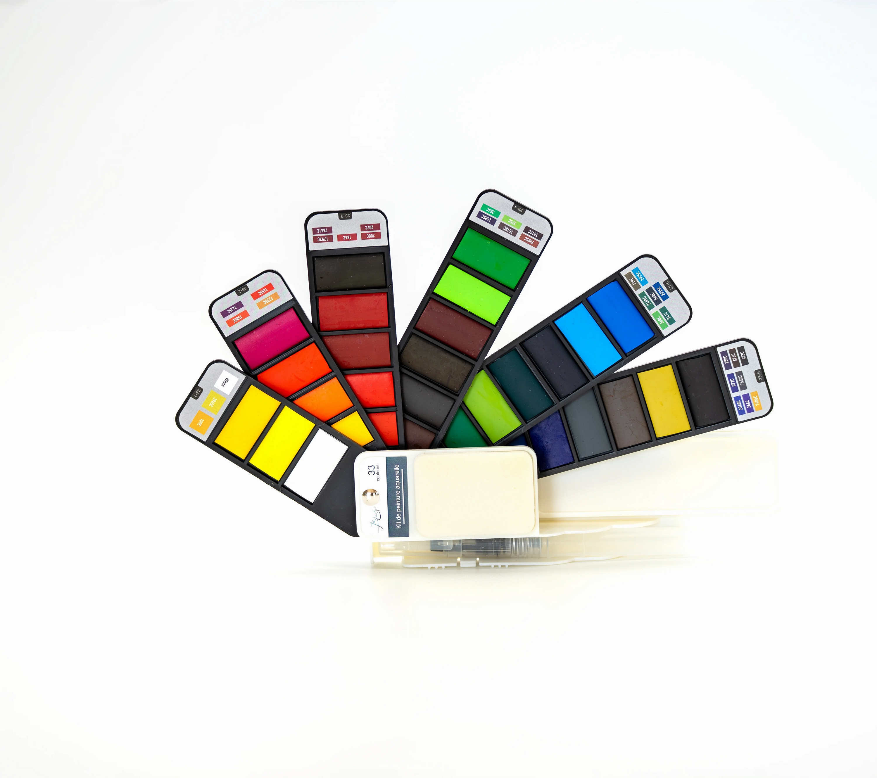 Kit de peinture aquarelle voyage eponge couleurs et stylo reservoir eau