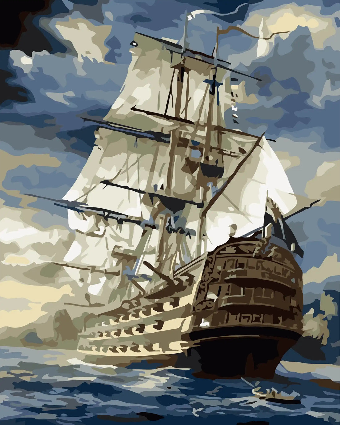 Peinture par numéro Grand voilier