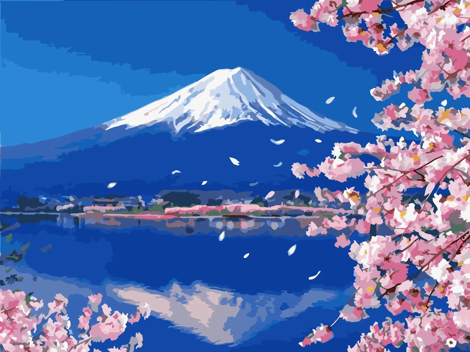 Peinture par numéro Japon Mont Fuji