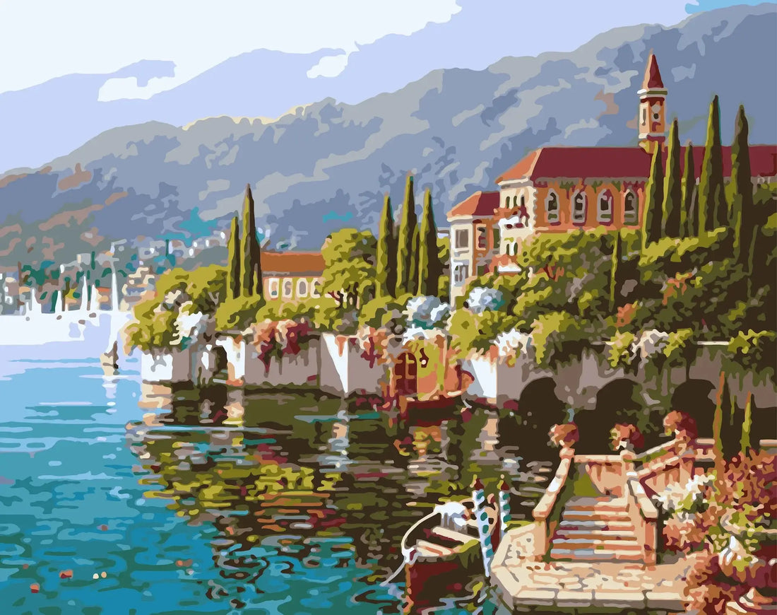 Peinture par numéro Paysage Riviera