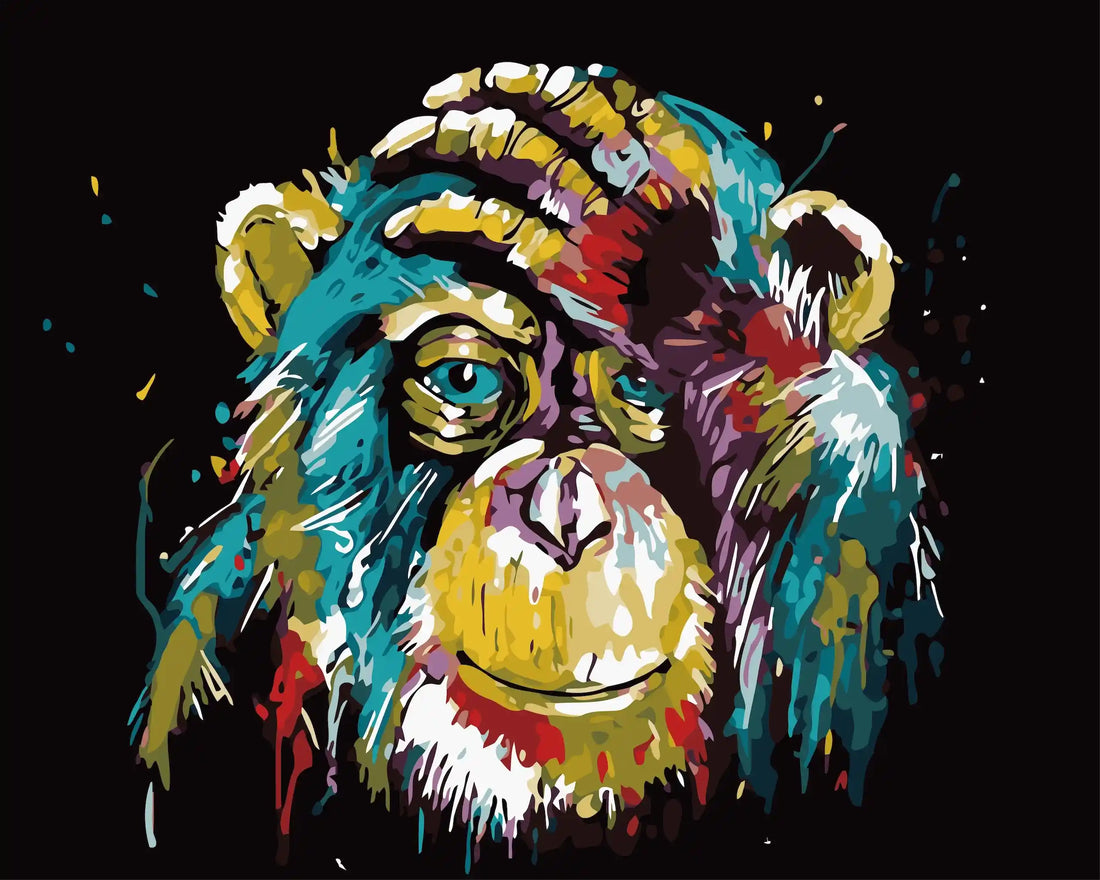 Peinture par numéro Singe penseur