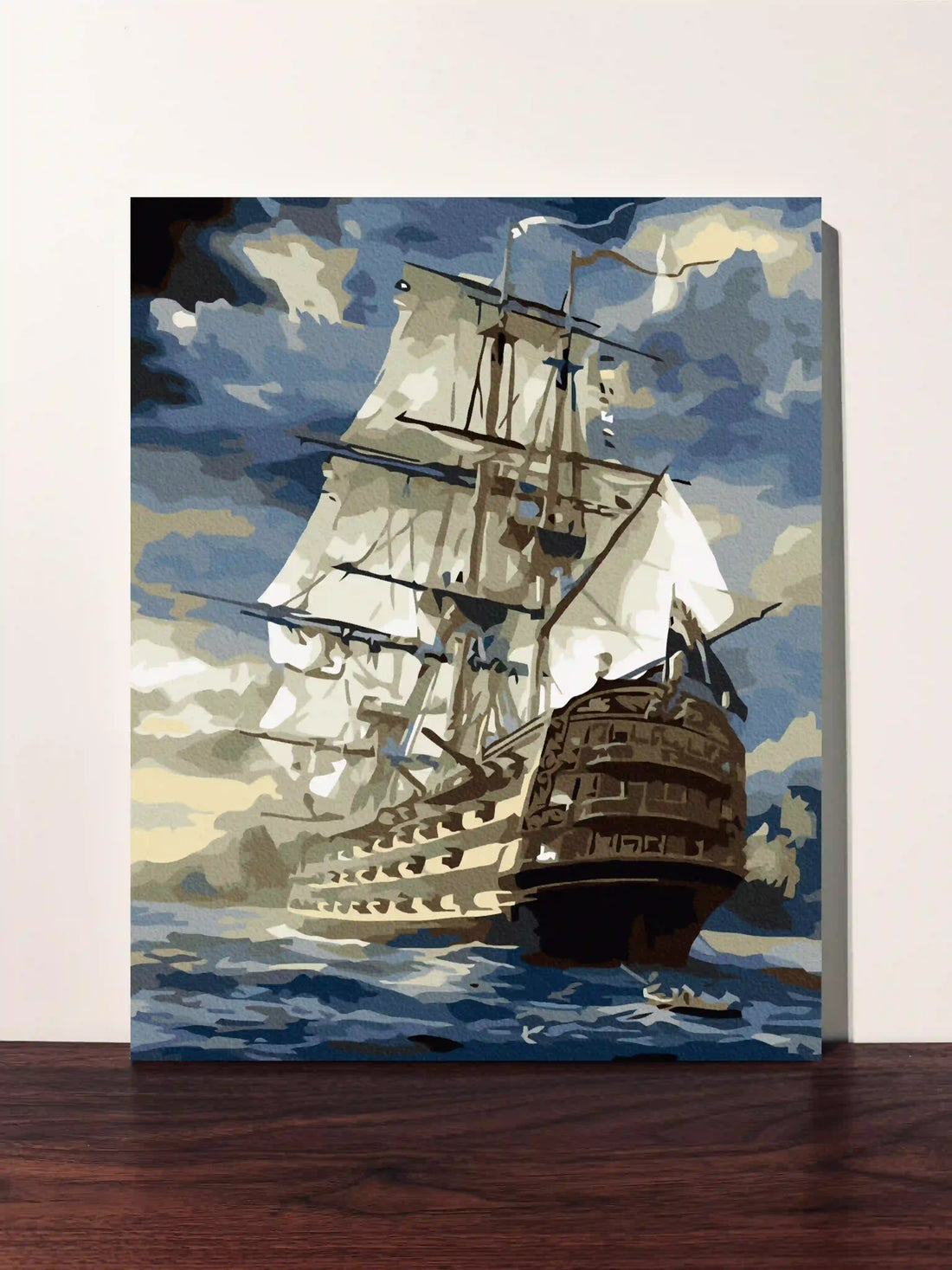 peinture par numero toile tendue grand voilier