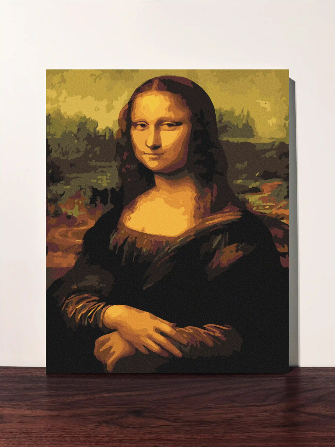 peinture par numero toile tendue leonard de vinci la joconde