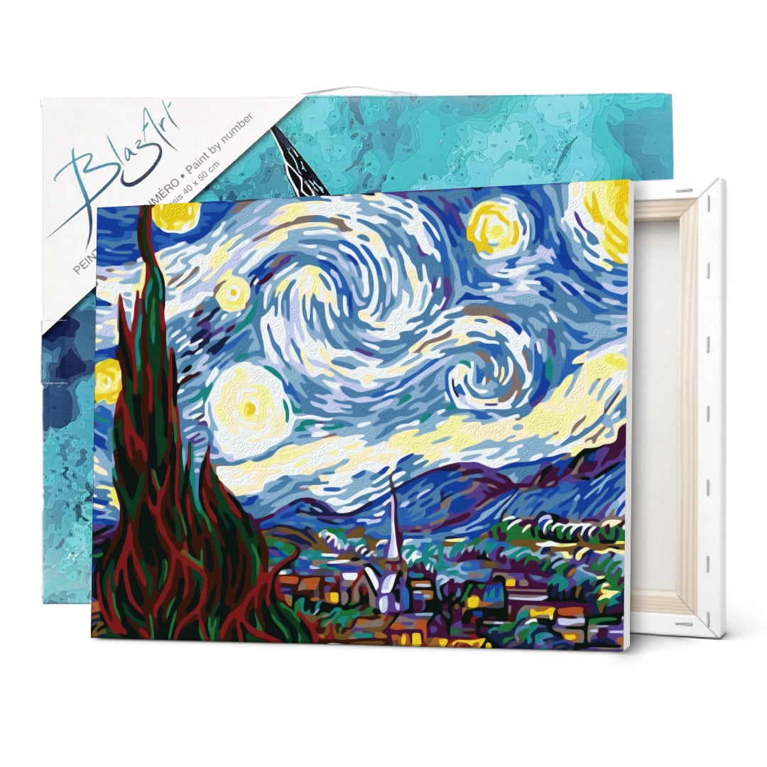 Peinture par numéro  Van Gogh  Nuit Étoilée